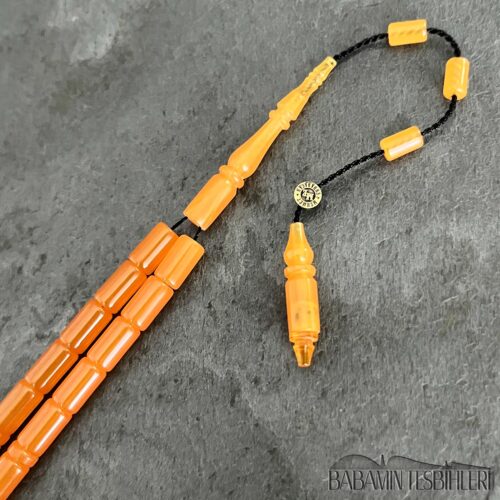5,5×9,5mm Buğulu Turuncu Kesme Model Tesbih