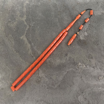 6,5×10,5mm Turuncu Kesme Model Tesbih
