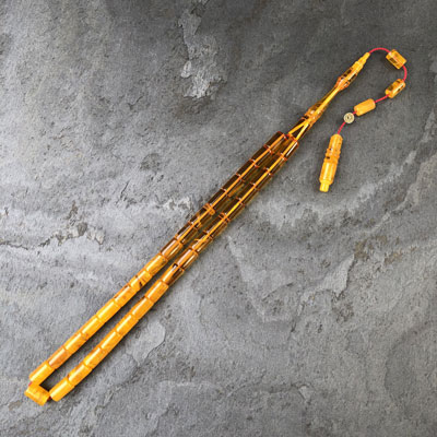 6,5×10,5mm Sarı Süzme Dizim Kesme Model Tesbih