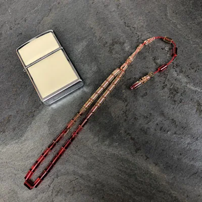 4x7mm Pembe Süzme Dizim Kesme Model Tesbih (SK4X7-18)