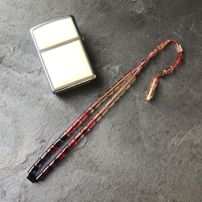 4x7mm Pembe Mavi Süzme Dizim Kesme Model Tesbih
