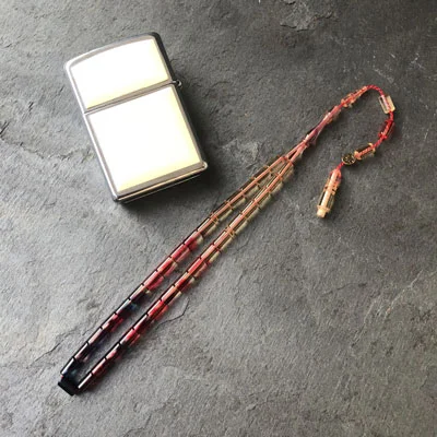 4x7mm Pembe Mavi Süzme Dizim Kesme Model Tesbih