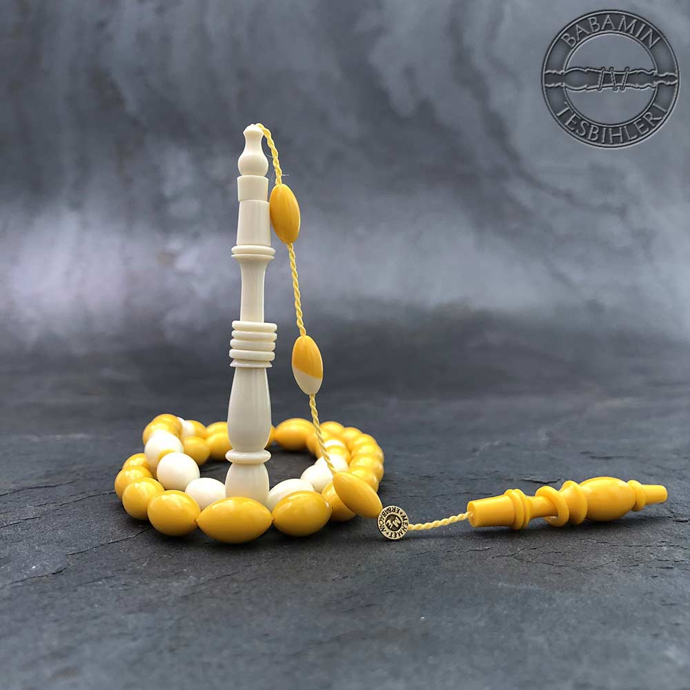 sarı halkalı imameli bilardo topu tesbih