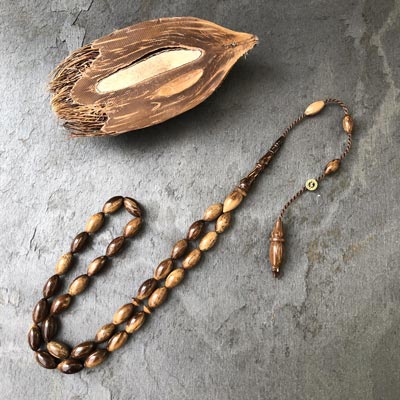 6×10,5mm Alacalı Beyzi Model Sırçalı Kuka Tesbih