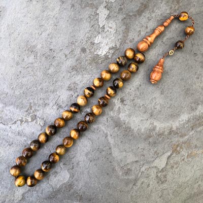 10x10mm Kaplan Gözü Tesbih