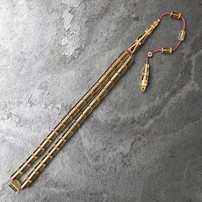 7x11mm Şeffaf Sarı Kesme Model Tesbih