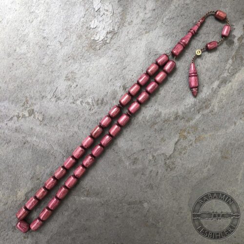 Mor Gül Ağacı Tesbih – 8x12mm Kapsül Model