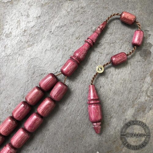 Mor Gül Ağacı Tesbih – 8x12mm Kapsül Model