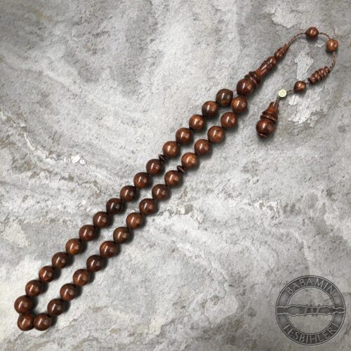 11x12mm Yılan Ağacı Tesbih – Uçlu Küre Model