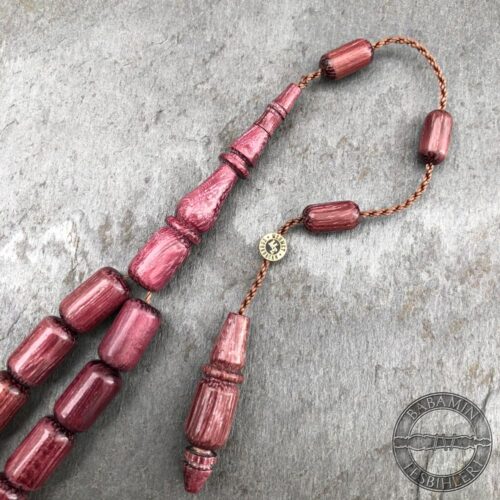 7×11,5mm Kapsül Model Mor Gül Ağacı Tesbih