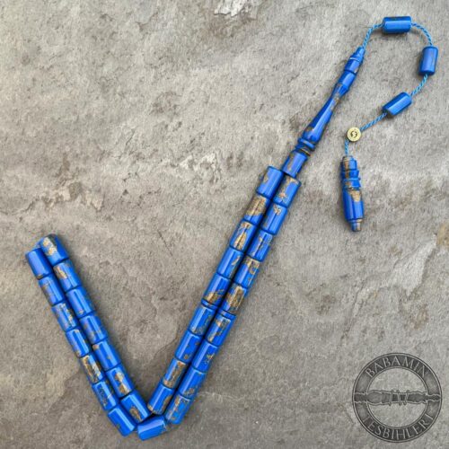 7x11mm Yaldızlı Koyu Mavi Kesme Model Arizona Katalin Tesbih