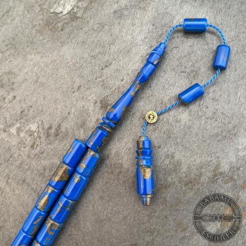 7x11mm Yaldızlı Koyu Mavi Kesme Model Arizona Katalin Tesbih