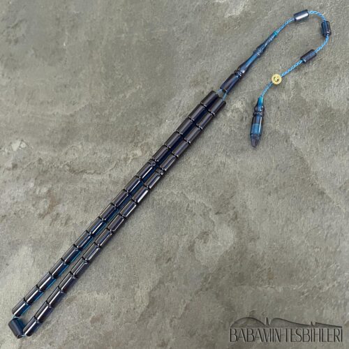5,5×9,5mm Lacivert Kesme Model Tesbih