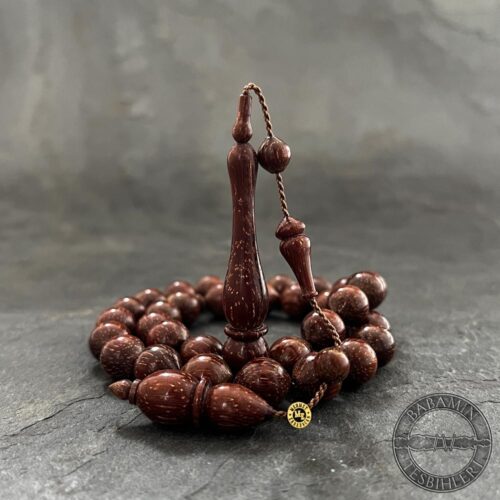 11x12mm Sülün İmameli Azobe Ağacı Tesbih