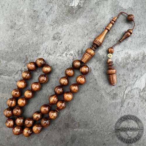 11x12mm Mevlevi Model Afrika Sandal Ağacı Tesbih