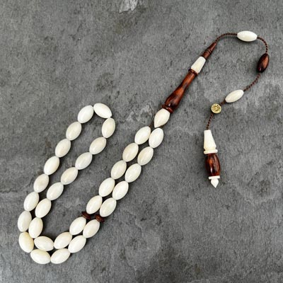 6,5x11mm Yılan Ağacı Eklemeli Beyzi Model Narçıl Tesbih