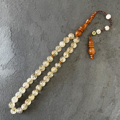 Kuka Kombinli Sitrin Taşı Tesbih Tesbih