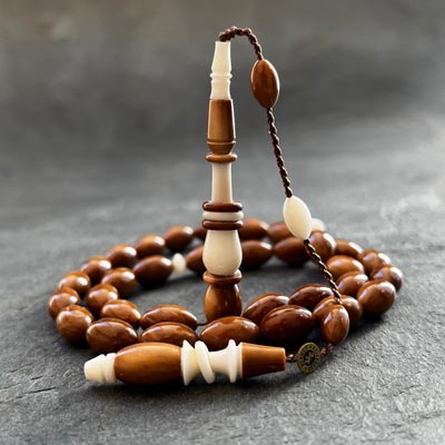 Halkalı İmame ve Hitameli Narçıl Eklemeli Beyzi Model Kuka Tesbih