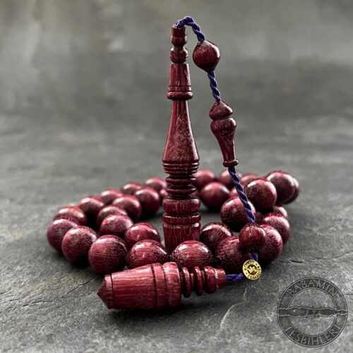 11x12mm Mevlevi Model Mor Gül Ağacı Tesbih