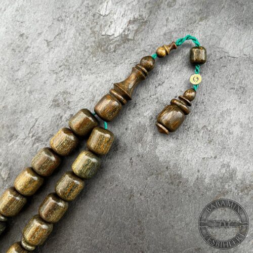 11x13mm Kapsül Maskot Model Yeşil Pelesenk Ağacı Tesbih