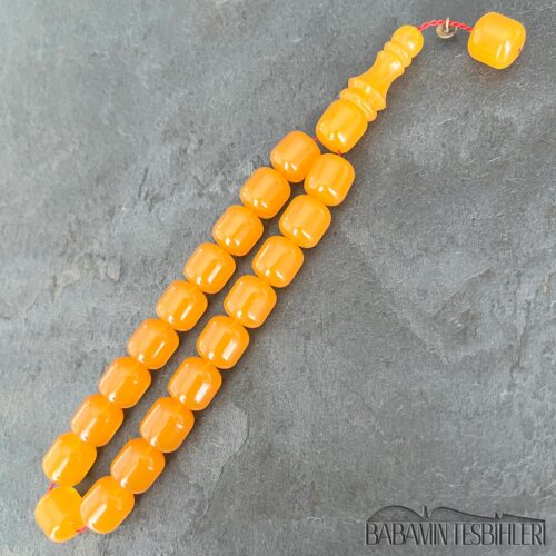 11x13mm Buğulu Sarı Kapsül Maskot Model Tesbih