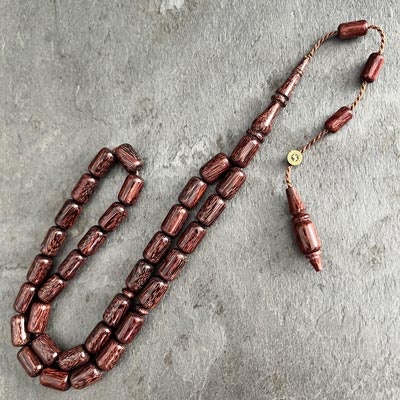 7x11mm Kapsül Model Azobe Ağacı Tesbih