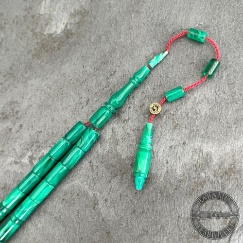5,5×9,5mm Turkuaz Hareli Süzme Dizim Kesme Model Tesbih