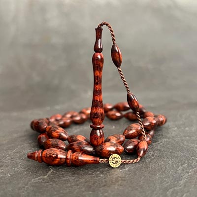 6,5×12,5mm Beyzi Model Sülün İmameli Yılan Ağacı Tesbih