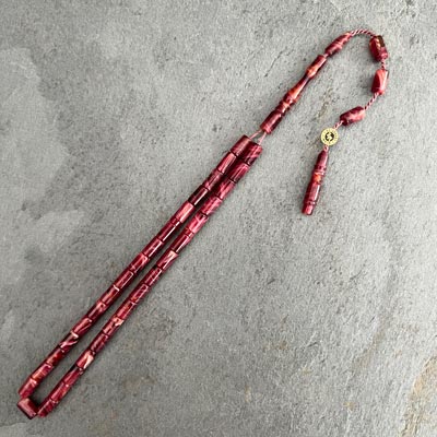 4x7mm Mor Hareli Küçük Boy Kesme Model Tesbih