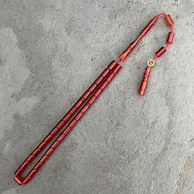 4x7mm Şeffaf Turuncu Küçük Boy Kesme Model Tesbih