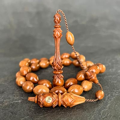 Koleksiyonluk Oyma İşçilikli Kuka Tesbih