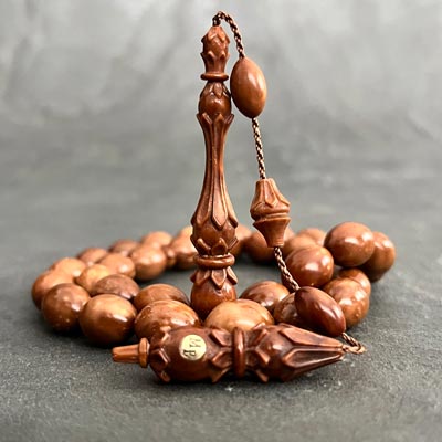 Koleksiyonluk Oyma İşçilikli Kuka Tesbih