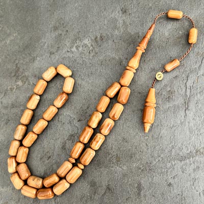7x11mm Kapsül Model Açık Renk Kuka Tesbih