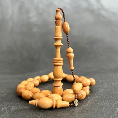 9x12mm Limon Ağacı Tesbih – Halkalı Mevlevi İmameli Beyzi Model