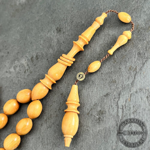 9x12mm Halkalı İmameli Limon Ağacı Tesbih