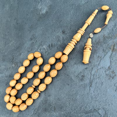 9x12mm Limon Ağacı Tesbih – Halkalı Mevlevi İmameli Beyzi Model
