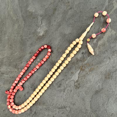 99’luk 7x7mm Kapsül Model Kiraz Renk Belçika Katalin Tesbih