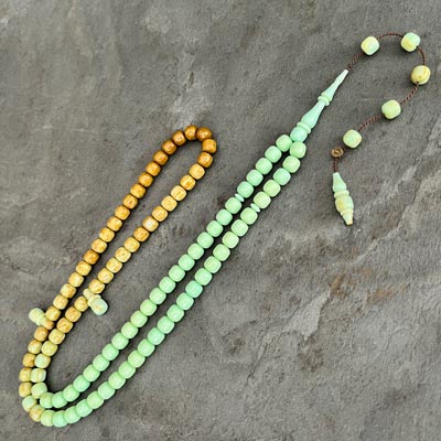 99’luk 7x7mm Kapsül Model Firuze Renk Belçika Katalin Tesbih