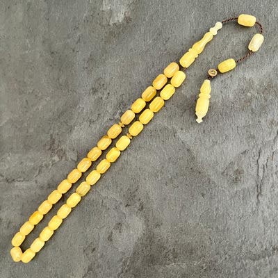 6,1×8,8mm Kapsül Model Damla Kehribar Tesbih DK55