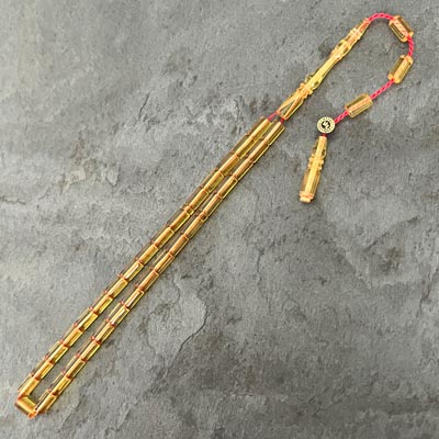 4x7mm Şeffaf Sarı Küçük Boy Kesme Model Tesbih