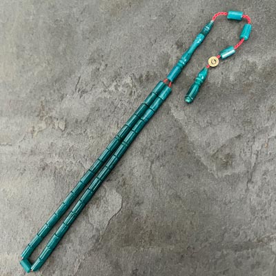 4x7mm Turkuaz Küçük Boy Kesme Model Tesbih