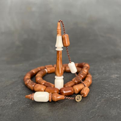 7x11mm Kapsül Model Narçıl Eklemeli Kuka Tesbih